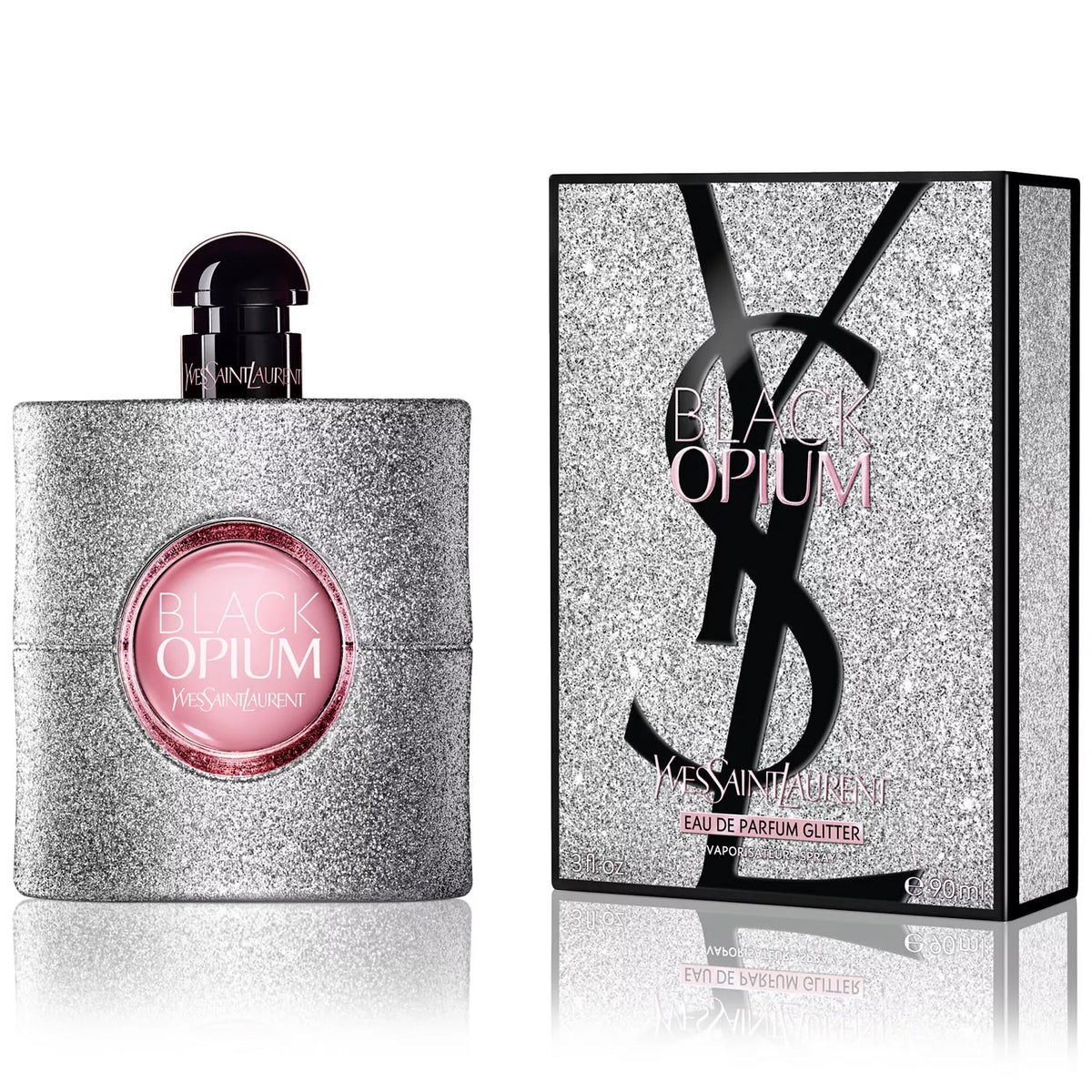 YVES SAINT LAURENT BLACK OPIUM (W) EDP GLITTER 90 ML FR - Product photo